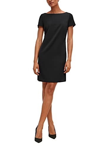 comma Damen 60.2.61.20.200.2127841 Kleid, 9999 schwarz, 38 von comma