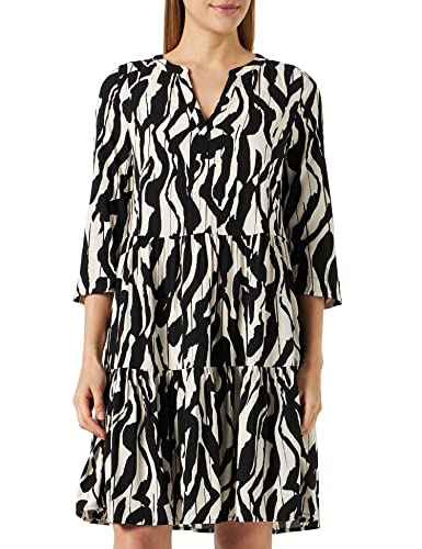 comma Damen 60.2.61.20.200.2129146 Kleid, 99B5 schwarz, 38 von comma