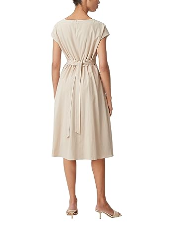 comma Damen 60.2.61.20.200.2130162 Kleid, 8102 beige, 44 von Comma