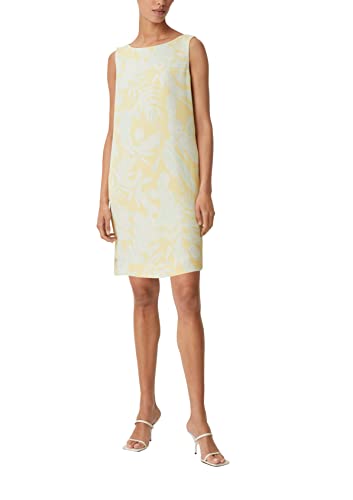 comma Damen 60.2.61.20.200.2132868 Kleid, 11C4 gelb|mehrfarbig, 36 von Comma