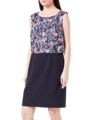 comma Damen 8t.802.82.4315 Partykleid, 59A7 blau, 38 von Comma