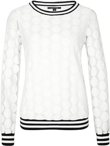 comma Damen Bluse 81.901.11.2055, Gr. 44, Weiß (White 0120) von comma