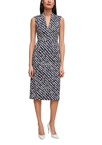 comma Damen Etuikleid mit Allover-Muster Dark Blue AOP 38 von comma