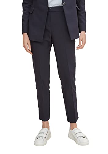 comma Damen Trousers 7/8 Anzughose, 5976 Navy, 44 Große Größen EU von comma