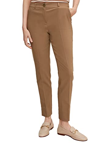 comma Damen Hose 7/8 Anzughose, 8493 Brown, 46 von comma