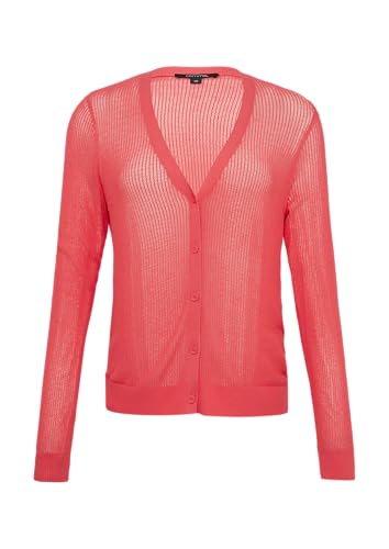 comma Feinstrick-Cardigan im Slim Fit mit V-Ausschnitt Koralle 36 von Comma