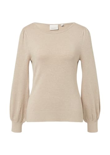 comma Feinstrickpullover mit leichten Ballonärmeln Sandfarben 32 von comma