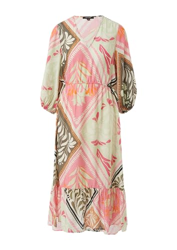 comma Fließendes Kleid aus Viskosemix mit Unterkleid rosa 36 von comma