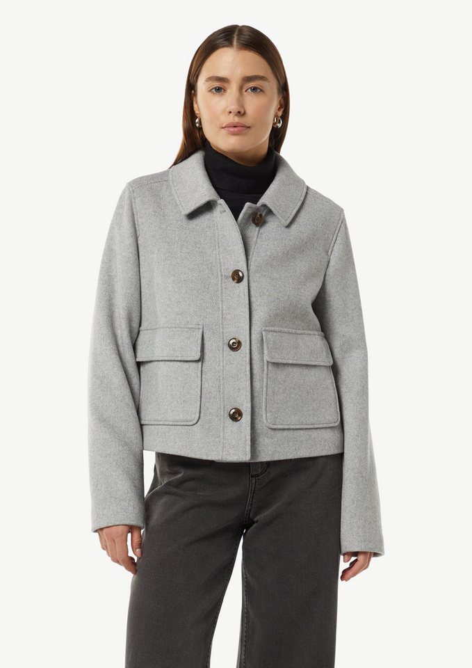 comma Funktionsjacke Indoor-Jacke Kurze Jacke im Wollmix von comma