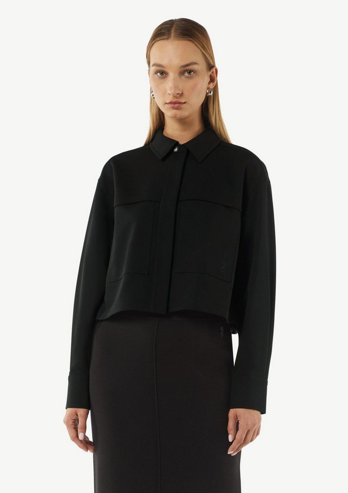 comma Funktionsjacke Indoor-Jacke Kurze Jacke mit aufgesetzten Taschen von comma