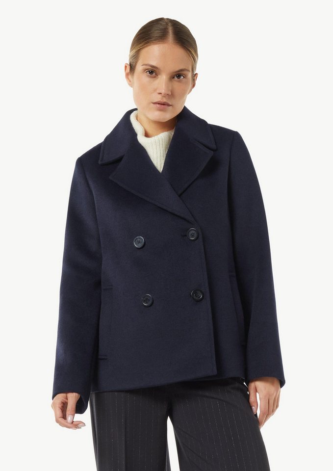 comma Funktionsjacke Outdoor-Jacke Cabanjacke aus Wollmix von comma