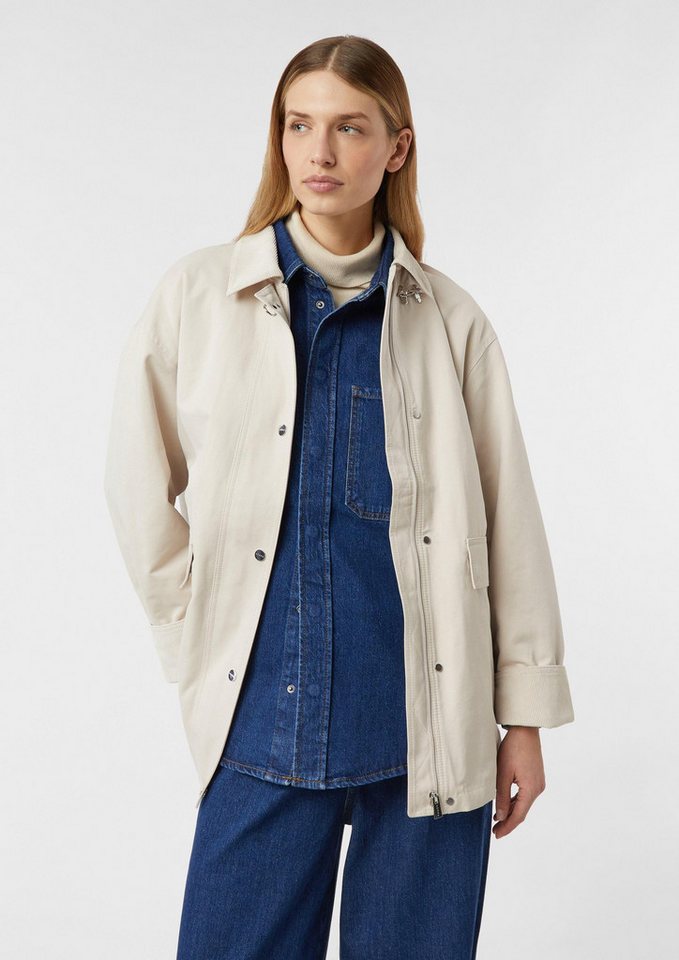 comma Funktionsjacke Outdoor-Jacke Oversize-Jacke mit Kord-Kragen von comma