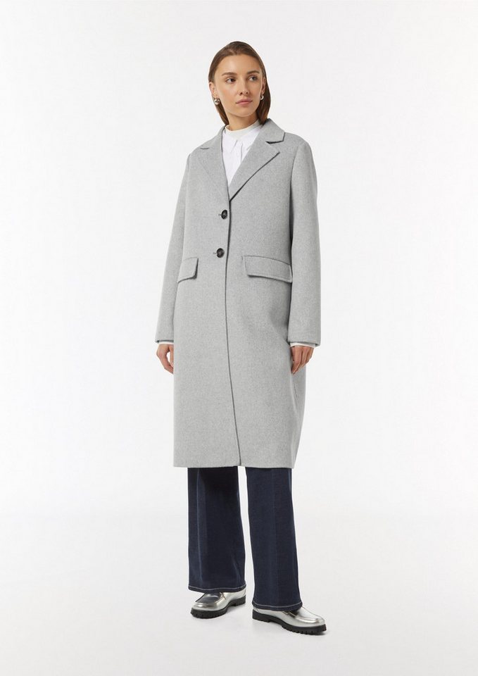 comma Funktionsmantel Outdoor-Mantel Hochwertiger Blazer-Mantel im H-Shape mit Rückenschlitz von comma