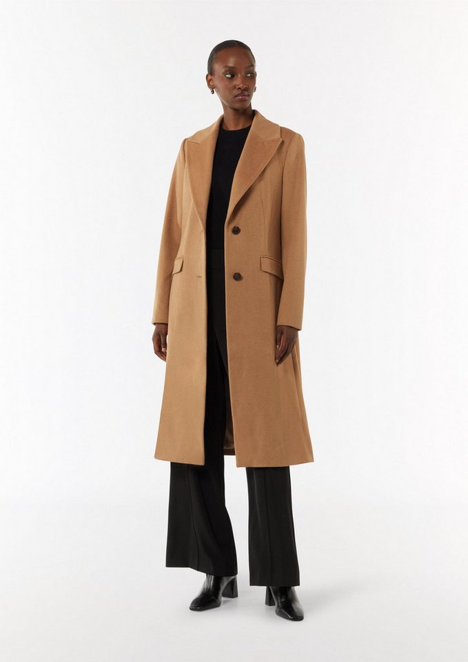 comma Funktionsmantel Outdoor-Mantel Blazermantel mit Reverskragen von comma