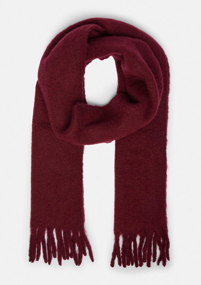 comma Schal Tuch Schal aus weichem Wollmix mit Fransen, (1-St) von comma