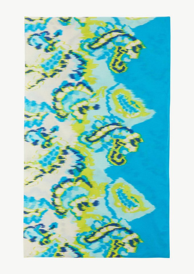 comma Schal Tuch, Tuch aus Baumwolle mit abstraktem Muster comma Schal Tuch, Tuch aus Baumwolle mit abstraktem Muster von comma