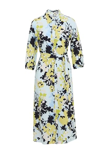 comma Hemdblusenkleid in Midilänge mit Bindegürtel hellblau 44 von comma