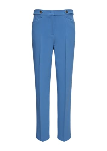 comma Elegante Hose mit Riegel und Knopf blau 38 von comma