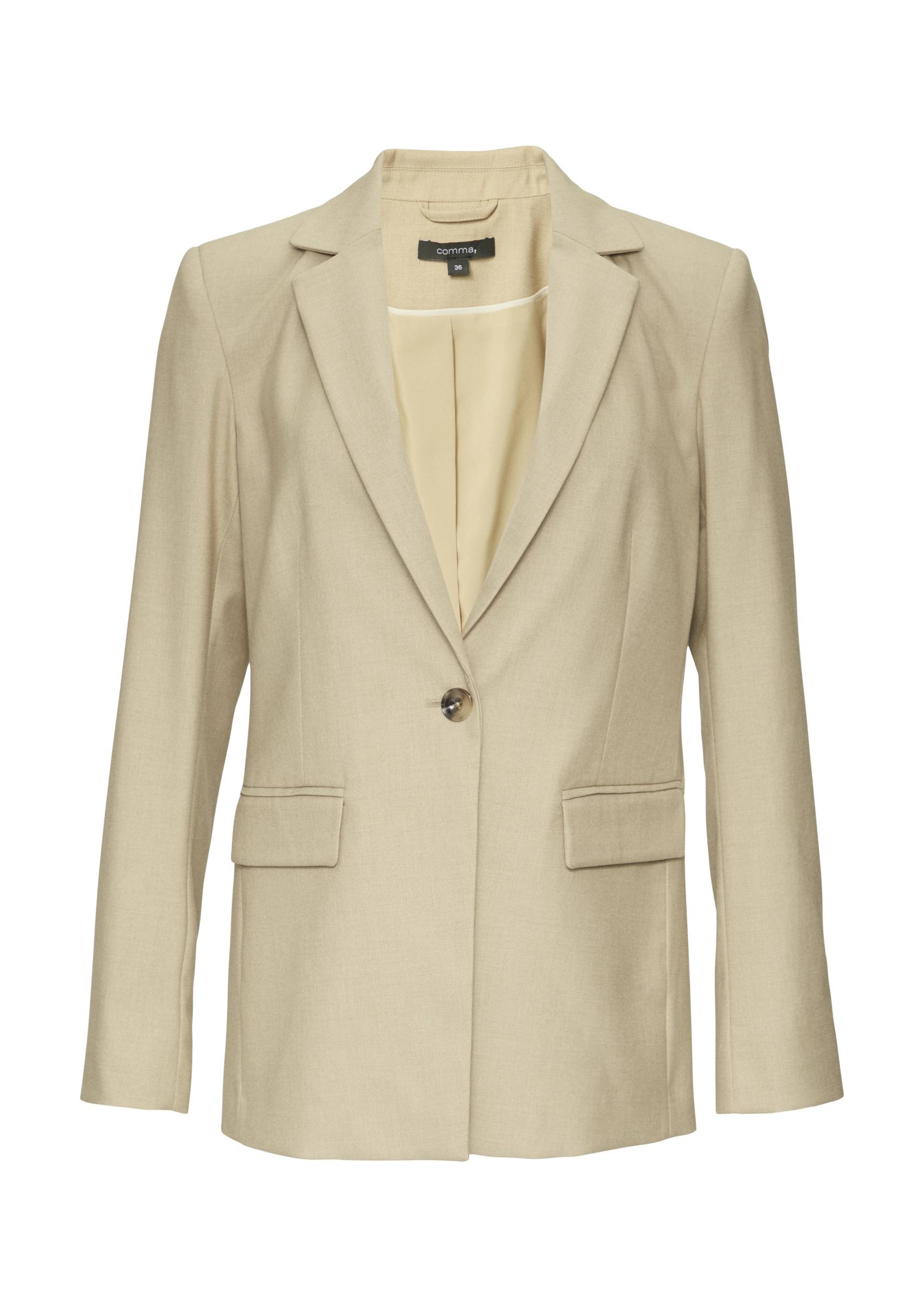comma - Indoor-Blazer braun - Gr. - 38 von comma