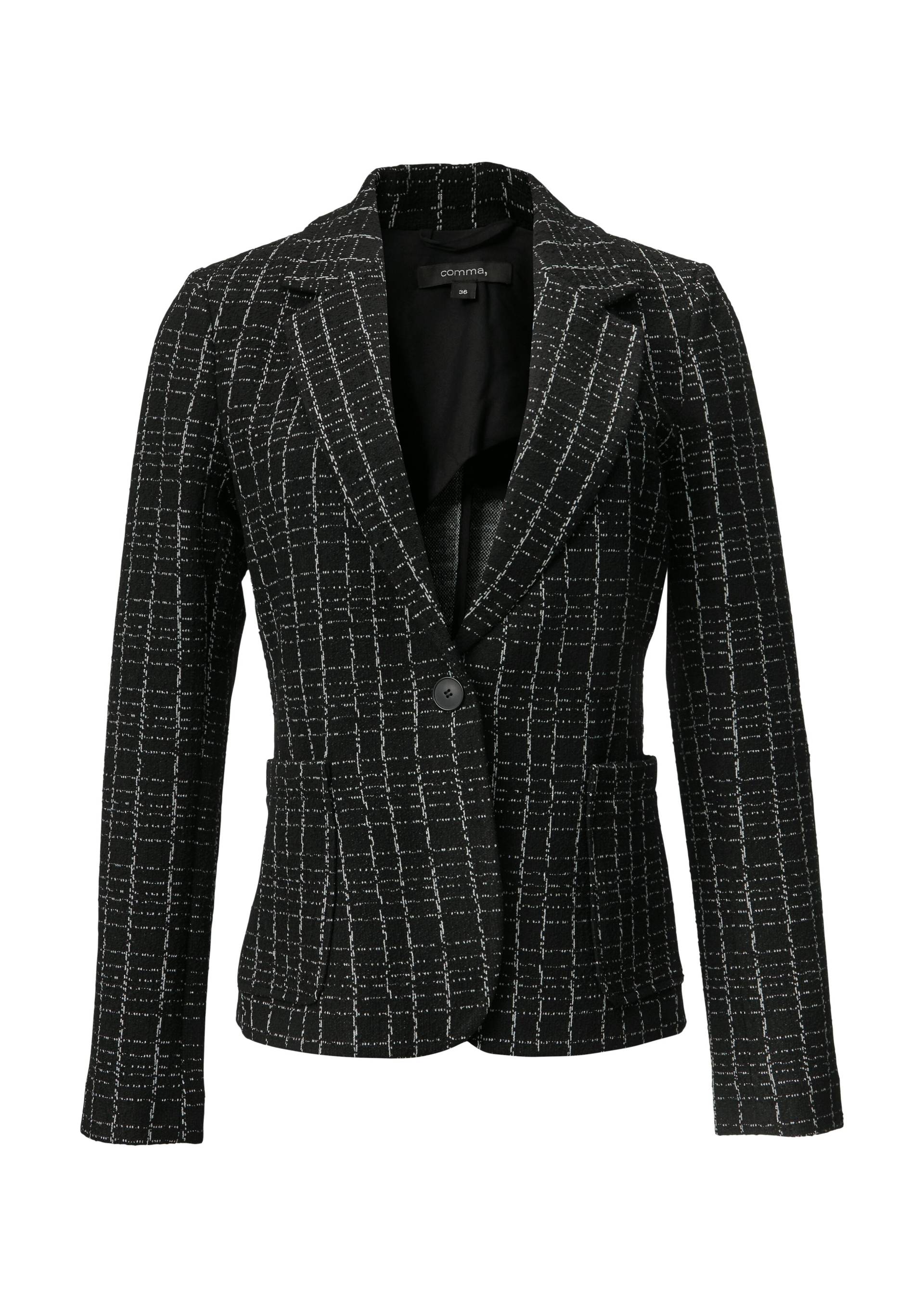 comma - Indoor-Blazer schwarz - Gr. - 34 von comma