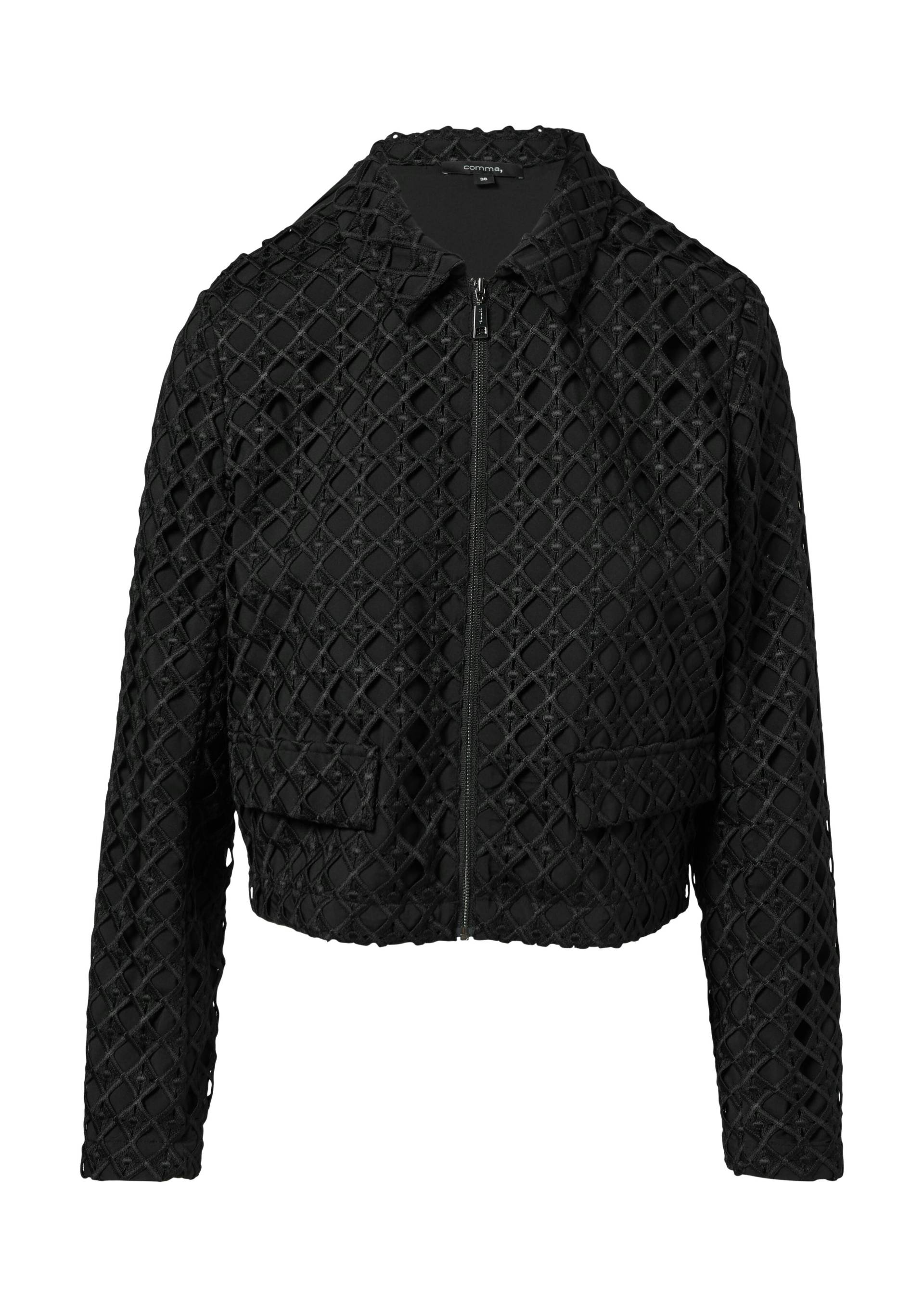 comma - Indoor-Jacke schwarz - Gr. - 38 von comma