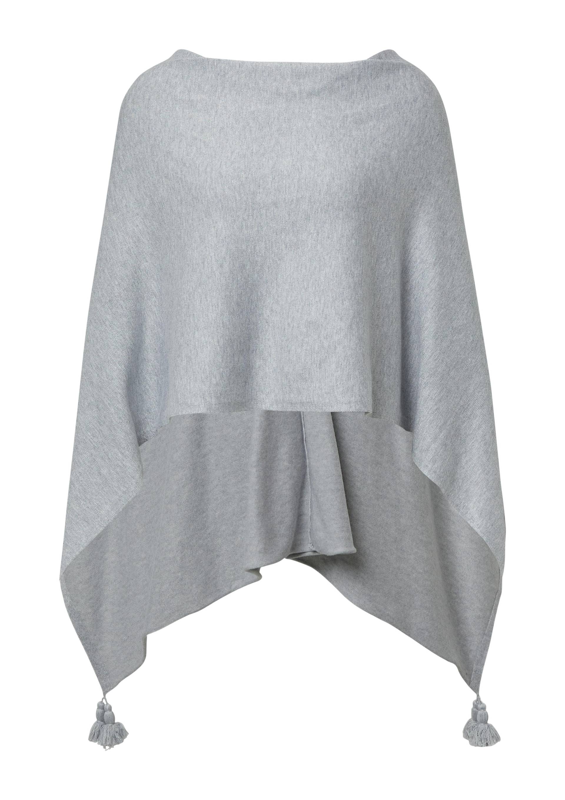 comma - Indoor-Poncho grau - Gr. - ONESIZE von comma