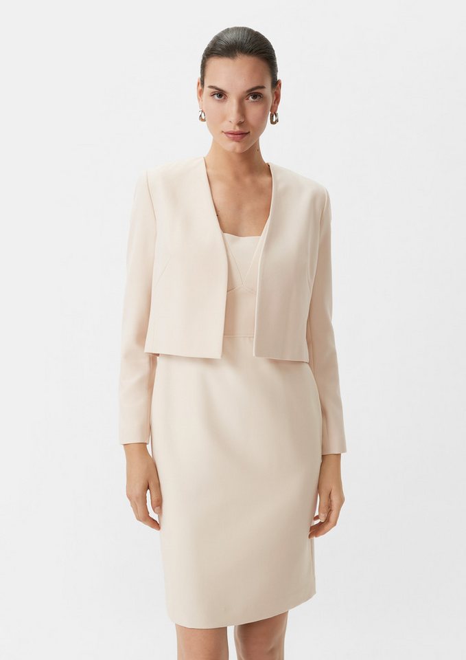 comma Jackenblazer Indoor-Bolero Bolero mit Taftfutter von comma