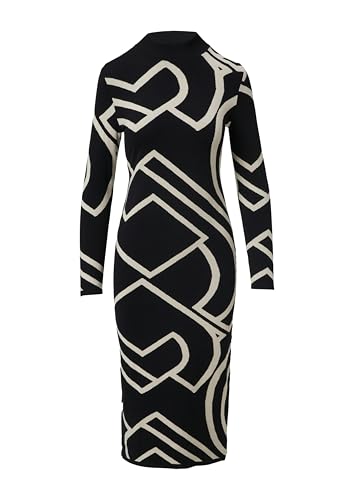 comma Jacquard-Kleid mit Logo-Design von comma