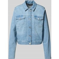 comma Jeansjacke mit Knopfleiste in Jeansblau, Größe 46 von comma