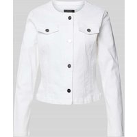 comma Jeansjacke mit Leistentaschen in Weiss, Größe 42 von comma
