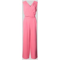 comma Jumpsuit in Wickel-Optik in Pink, Größe 38 von comma