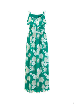 comma KLEID LANG - grün - 46 von comma