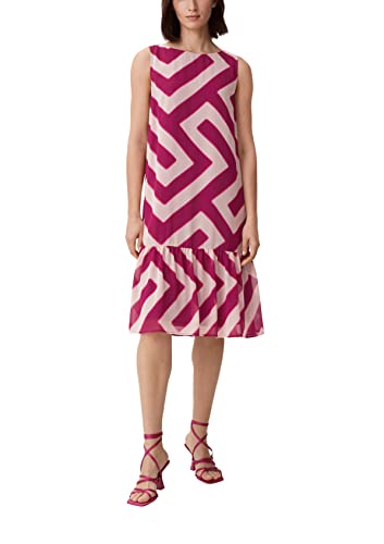 comma Damen 60.2.61.20.200.2132519 Kleid, 46A0 Mehrfarbig|pink, 34 von comma