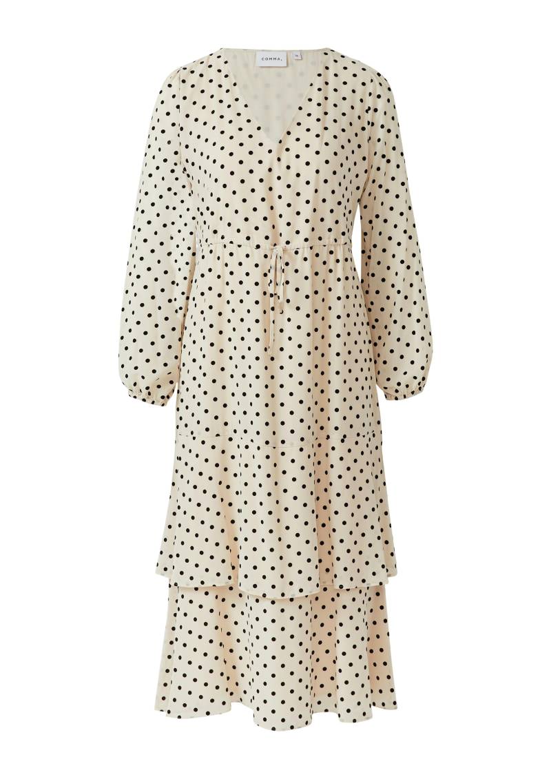 comma - Kleid beige - Gr. - 36 von comma