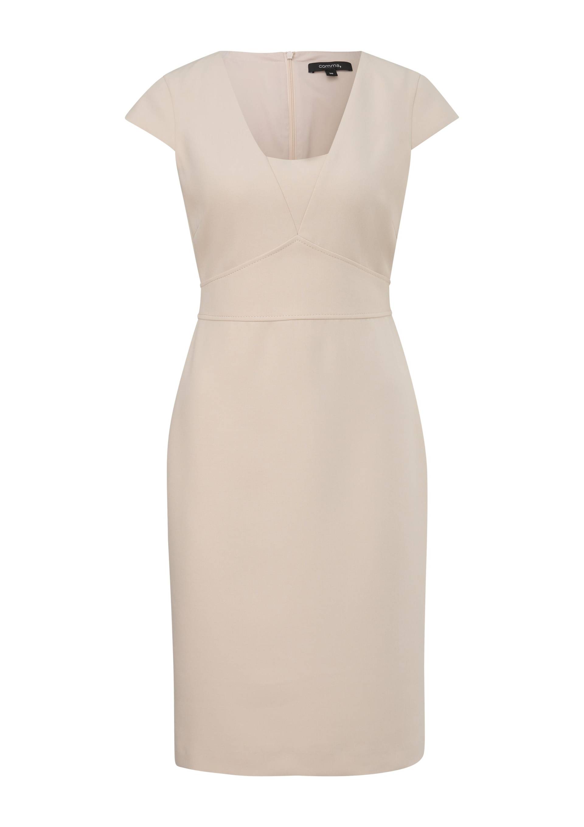comma - Kleid beige - Gr. - 38 von comma