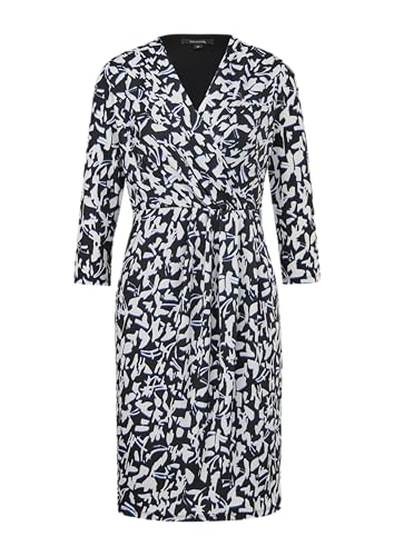 comma Kleid in Wickeloptik von comma