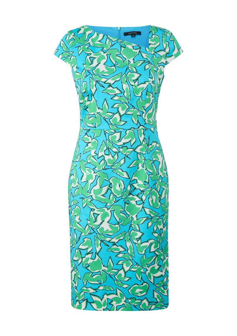 comma - Kleid mehrfarbig|türkis - Gr. - 42 von comma