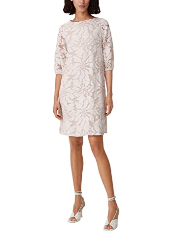 comma Damen 60.2.61.20.200.2132490 Kleid, 0120 weiß, 34 von comma