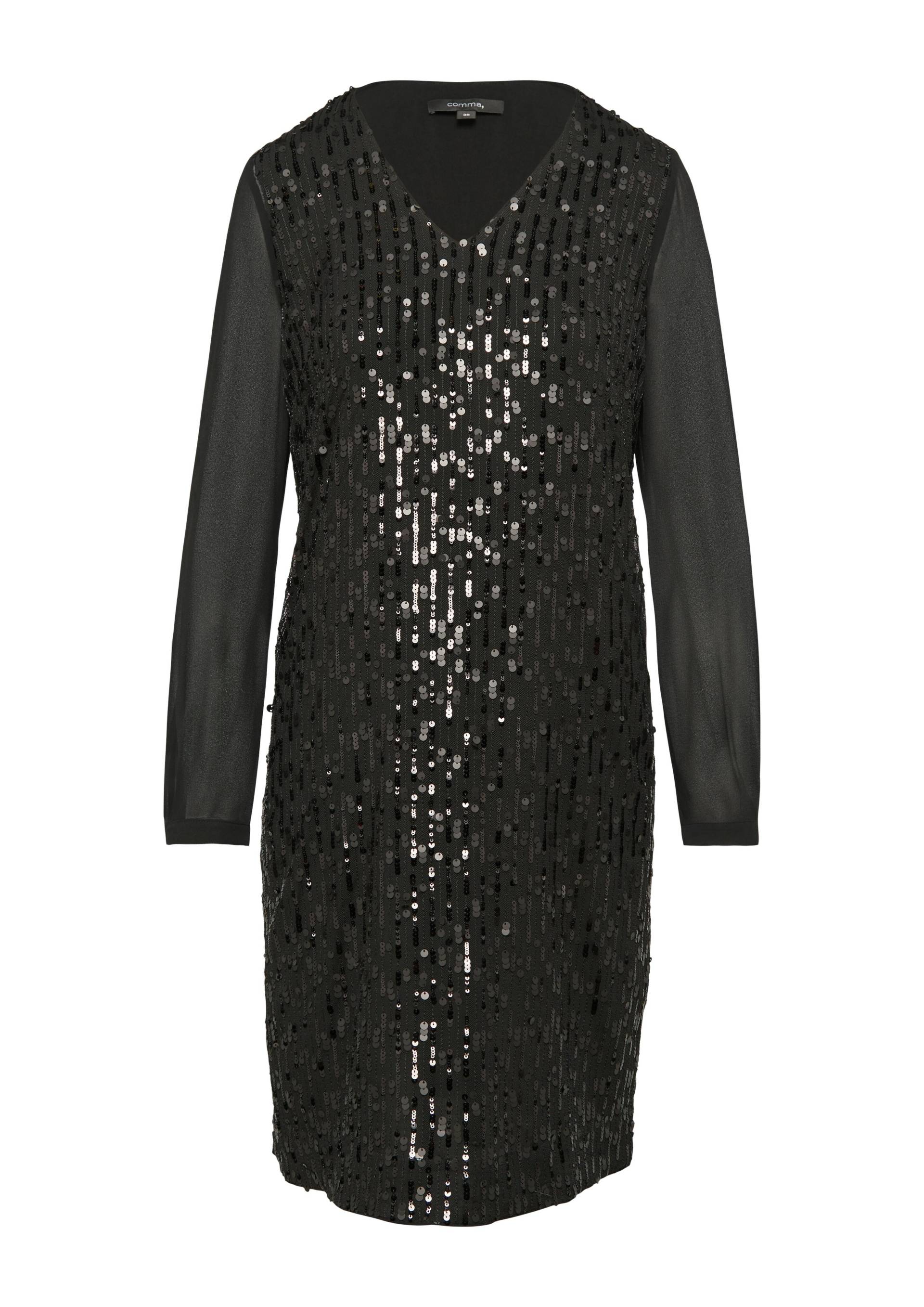 comma - Kleid schwarz - Gr. - 38 von comma