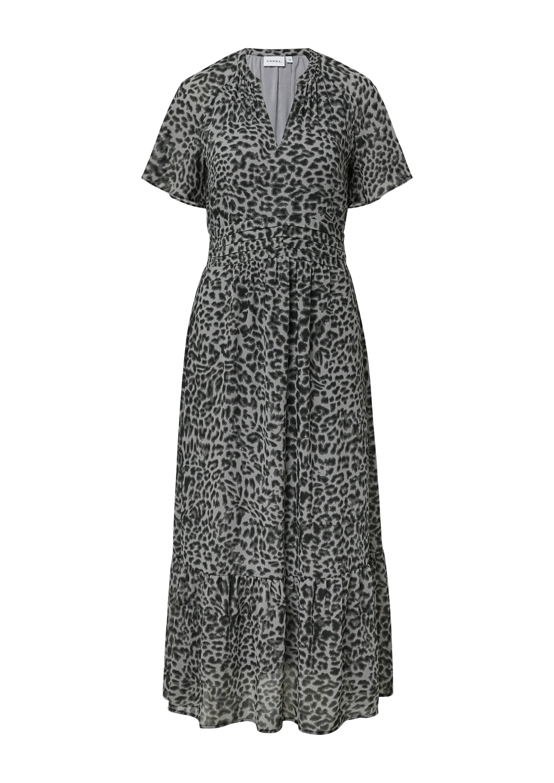 comma - Kleid schwarz|grau - Gr. - 36 von comma