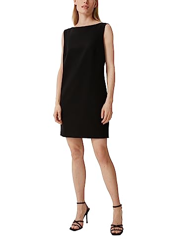 comma Damen 60.2.61.20.200.2134898 Kleid, 9999 schwarz, 38 von comma