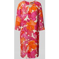 comma Knielanges Kleid mit Allover-Print in Rot, Größe 44 comma Knielanges Kleid mit Allover-Print in Rot, Größe 44 von comma