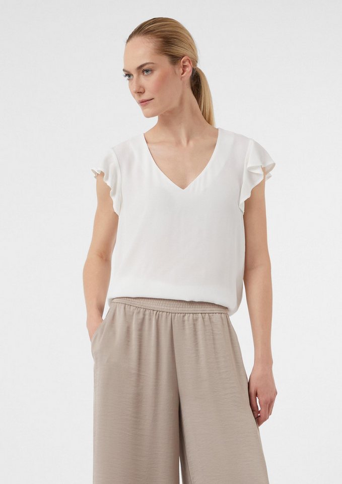 comma Kurzarmbluse Bluse (1-tlg) von comma
