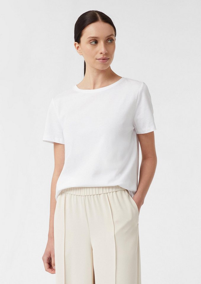 comma Kurzarmshirt T-Shirt T-Shirt aus Baumwolle von comma