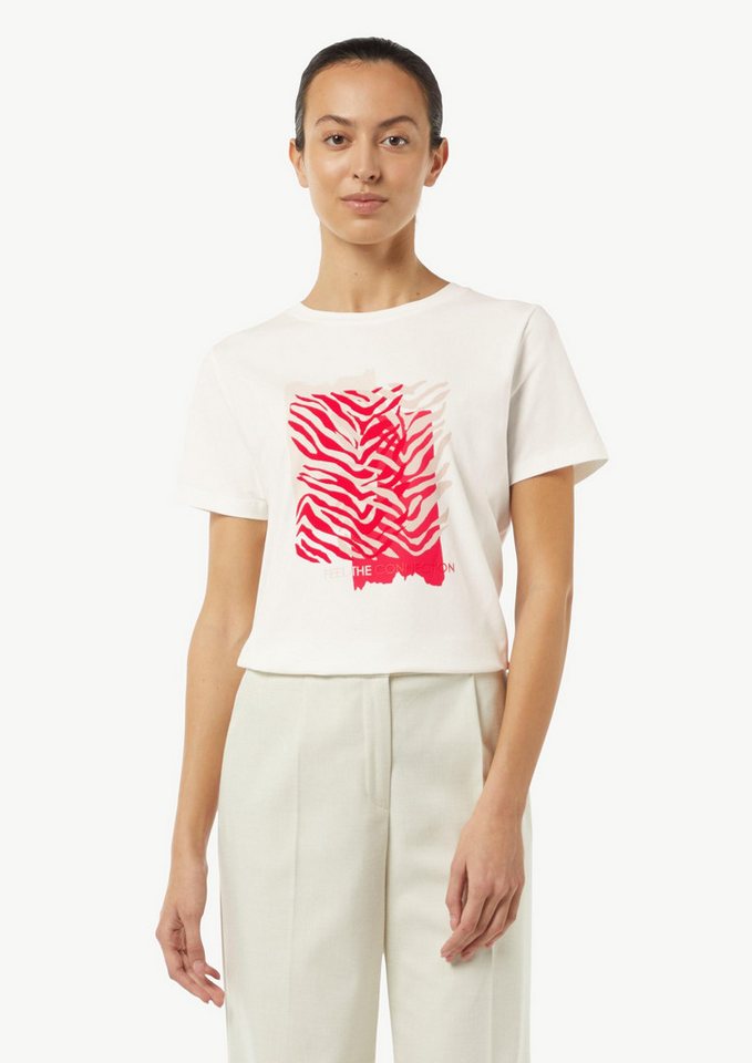 comma Kurzarmshirt T-Shirt T-Shirt mit Artwork von comma