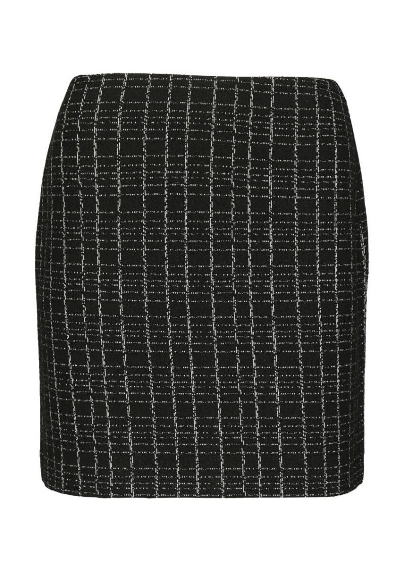 comma - Kurzer Rock in Bouclé Jersey schwarz - Gr. - 38 von comma