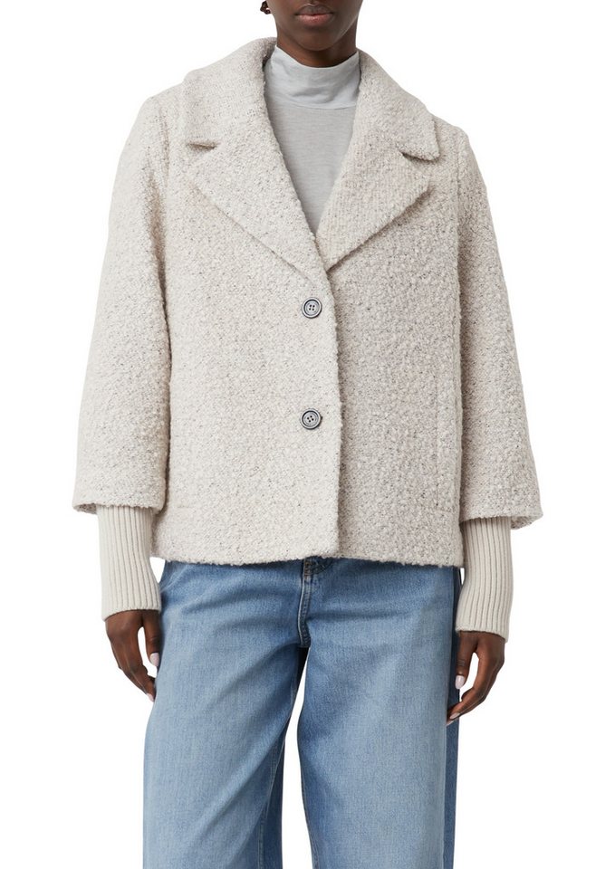 comma Kurzmantel mit Rippbündchen von comma