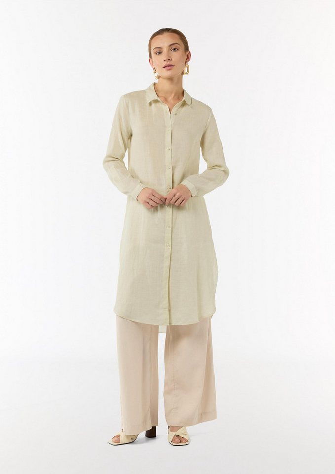 comma Langarmbluse Bluse Kleid aus Ramie von comma
