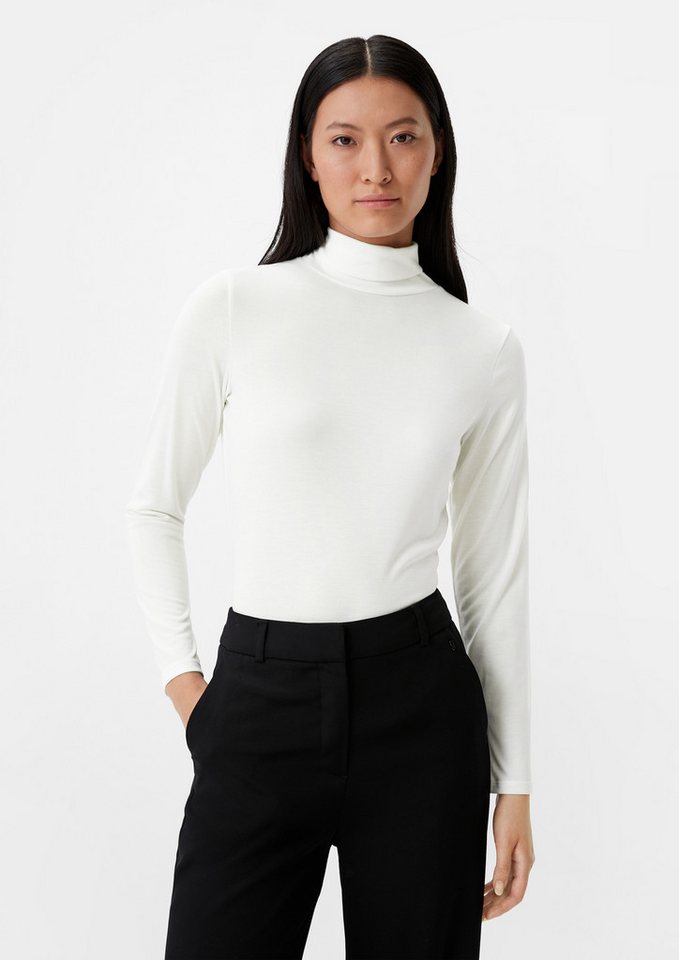 comma Langarmshirt T-Shirt Longsleeve mit Rollkragen von comma