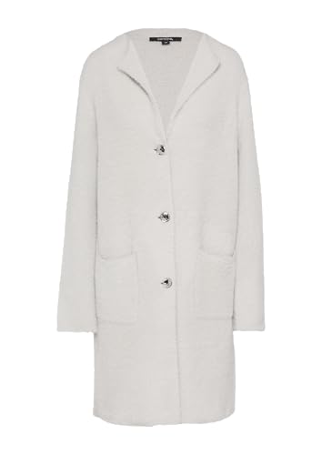 comma Lange Strickjacke mit aufgesetzten Taschen Graphit 40 von comma